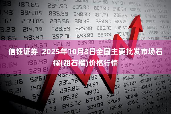 信钰证券  2025年10月8日全国主要批发市场石榴(甜石榴)价格行情