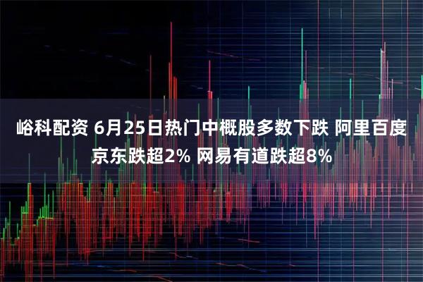 峪科配资 6月25日热门中概股多数下跌 阿里百度京东跌超2% 网易有道跌超8%
